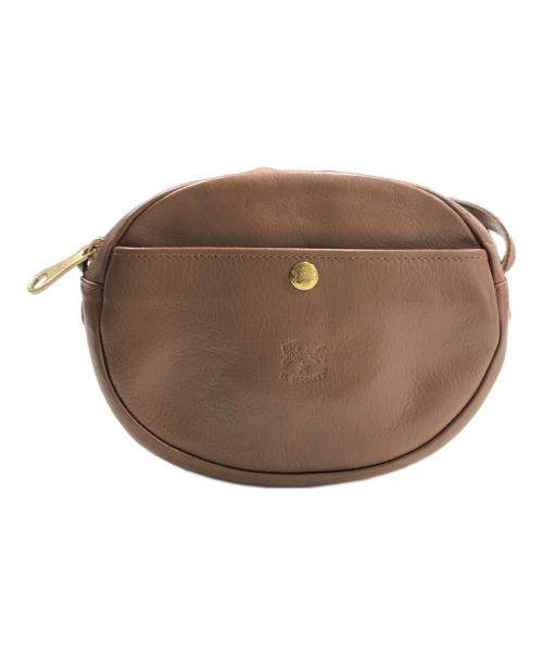 IL BISONTE（イル ビゾンテ）IL BISONTE (イル ビゾンテ) レザーショルダーバッグ ブラウンの古着・服飾アイテム