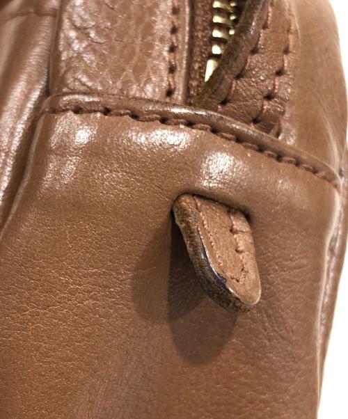 IL BISONTE（イル ビゾンテ）IL BISONTE (イル ビゾンテ) レザーショルダーバッグ ブラウンの古着・服飾アイテム