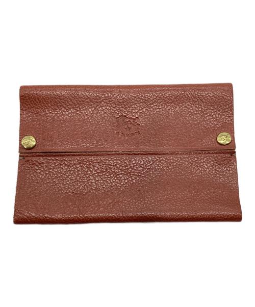 IL BISONTE（イル ビゾンテ）IL BISONTE (イル ビゾンテ) レザーティッシュケース ブラウンの古着・服飾アイテム