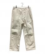 orSlowオアスロウ）の古着「ファティーグパンツ」｜アイボリー