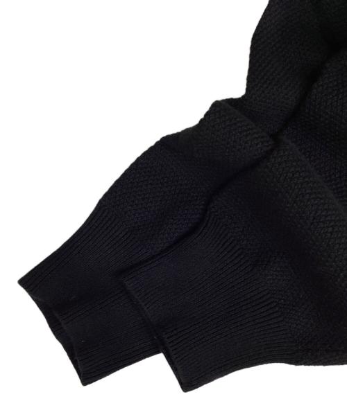 BLACK LABEL CRESTBRIDGE（ブラックレーベル クレストブリッジ）BLACK LABEL CRESTBRIDGE (ブラックレーベル クレストブリッジ) クレストブリッジチェック切替ニット ブラック サイズ:LLの古着・服飾アイテム