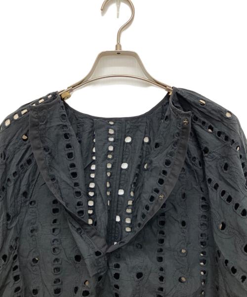 journal standard L'essage（ジャーナルスタンダード レサージュ）journal standard L'essage (ジャーナルスタンダード レサージュ) カットワークレースブラウス ブラック サイズ:Freeの古着・服飾アイテム