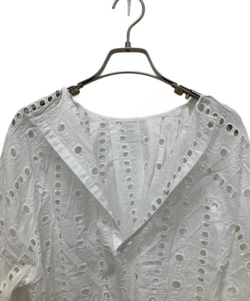 journal standard L'essage（ジャーナルスタンダード レサージュ）journal standard L'essage (ジャーナルスタンダード レサージュ) カットワークレースブラウス ホワイト サイズ:Freeの古着・服飾アイテム