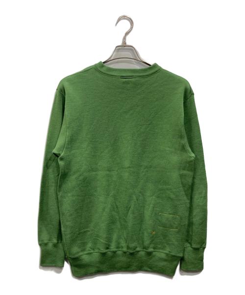 45R（フォーティファイブ・アール）45R (フォーティファイブ・アール) スムースの908Vネック グリーン サイズ:Lの古着・服飾アイテム