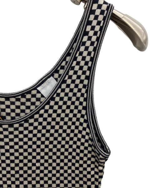 FENDI（フェンディ）FENDI (フェンディ) ニットタンクトップ ネイビー サイズ:38の古着・服飾アイテム
