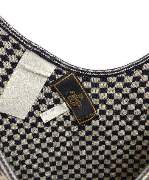 FENDI（フェンディ）FENDI (フェンディ) ニットタンクトップ ネイビー サイズ:38の古着・服飾アイテム