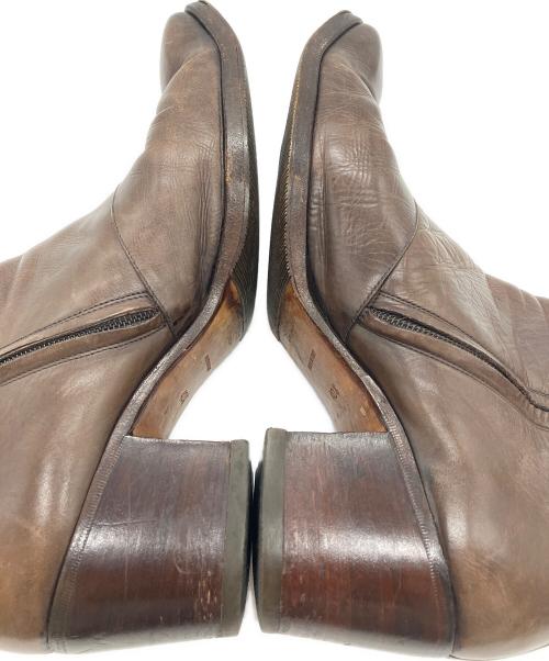 Yves Saint Laurent（イヴサンローラン）Yves Saint Laurent (イヴサンローラン) サイドジップブーツ ブラウン サイズ:SIZE40　1/2の古着・服飾アイテム