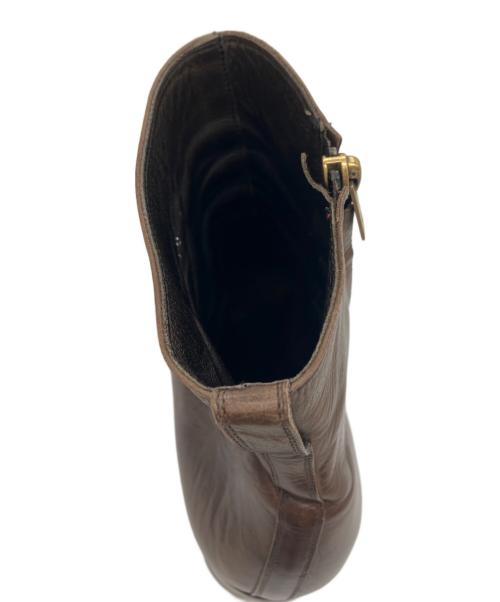 Yves Saint Laurent（イヴサンローラン）Yves Saint Laurent (イヴサンローラン) サイドジップブーツ ブラウン サイズ:SIZE40　1/2の古着・服飾アイテム