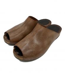 RICK OWENS（リックオウエンス）の古着「Beach island sandals」｜ブラウン