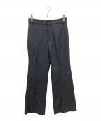 GUCCIグッチ）の古着「GG wool jacquard trouser」｜ブラック