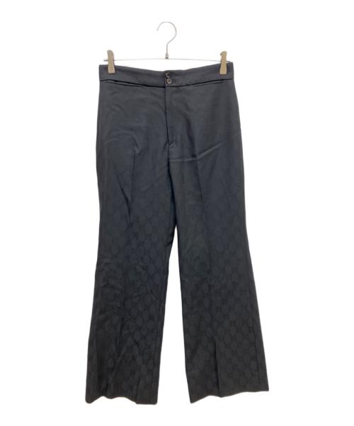 GUCCI（グッチ）GUCCI (グッチ) GG wool jacquard trouser ブラック サイズ:40の古着・服飾アイテム