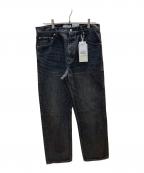 JOURNAL STANDARD relumeジャーナルスタンダード レリューム）の古着「クラフト デニム ナロー ストレート パンツ」｜ブラック