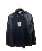 417 by EDIFICE417 バイ エディフィス）の古着「LE JAPON Akita レギュラーウールシャツ」｜ブラック