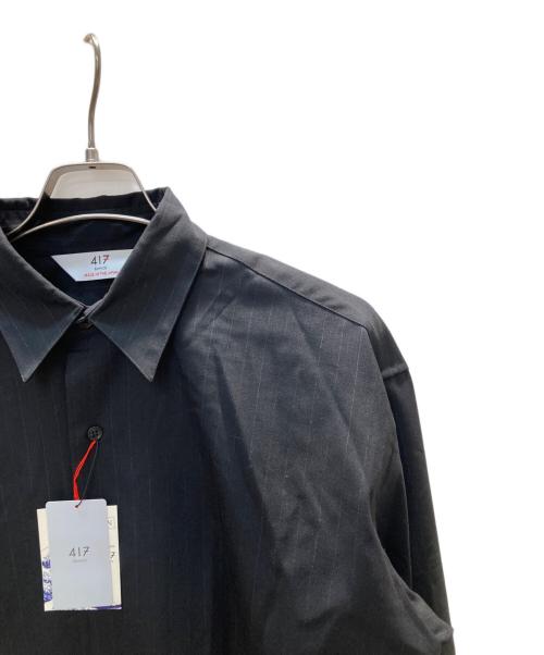 417 by EDIFICE（417 バイ エディフィス）417 by EDIFICE (417 バイ エディフィス) LE JAPON Akita レギュラーウールシャツ ブラック サイズ:2 未使用品の古着・服飾アイテム