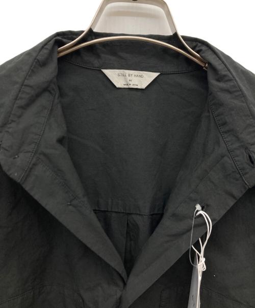STILL BY HAND（スティルバイハンド）STILL BY HAND (スティルバイハンド) ガーメントダイオーバーシャツ ブラック サイズ:SIZE 46 未使用品の古着・服飾アイテム