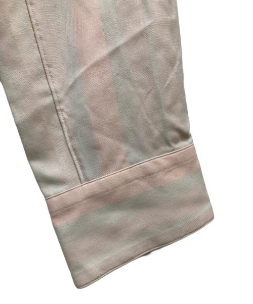 OVERCOAT（オーバーコート）OVERCOAT (オーバーコート) Dropped Shoulder Hoody Top ベージュ×ピンク サイズ:SIZE 1の古着・服飾アイテム