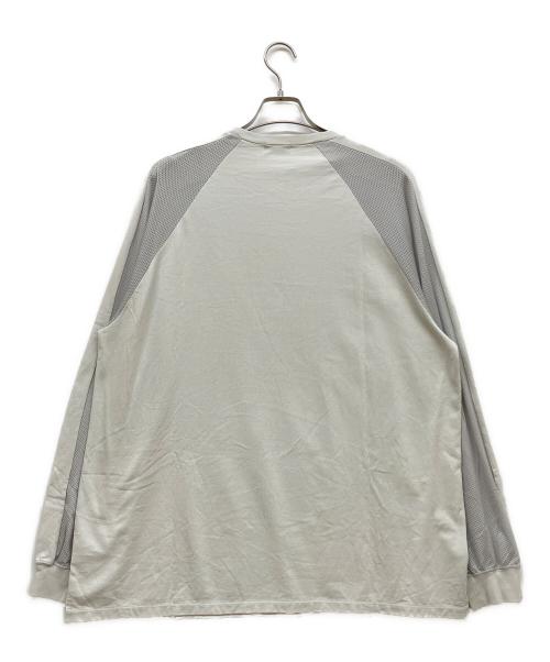LAD MUSICIAN（ラッドミュージシャン）LAD MUSICIAN (ラッドミュージシャン) MESH LINE LONG SLEEVE T-SHIRT グレー サイズ:46の古着・服飾アイテム