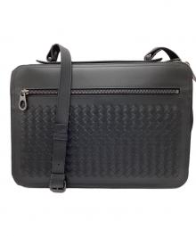 BOTTEGA VENETA（ボッテガベネタ）の古着「イントレチャート  ブリーフケース」｜ブラック