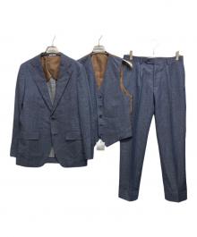 THE SUIT SELECT（ザ スーツセレクト）の古着「3Pセットアップスーツ」｜インディゴ