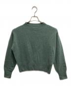 MARGARET HOWELLマーガレットハウエル）の古着「TWISTED CASHMERE WOOLニット」｜グリーン
