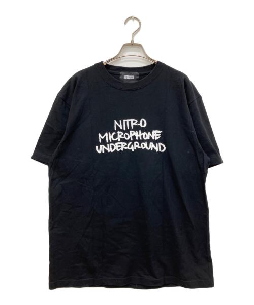 NITRICH（ナイトリッチ）NITRICH (ナイトリッチ) プリントTシャツ ブラック サイズ:Lの古着・服飾アイテム