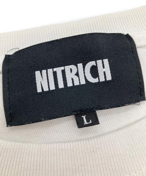 NITRICH（ナイトリッチ）NITRICH (ナイトリッチ) プリントTシャツ ホワイト サイズ:Lの古着・服飾アイテム