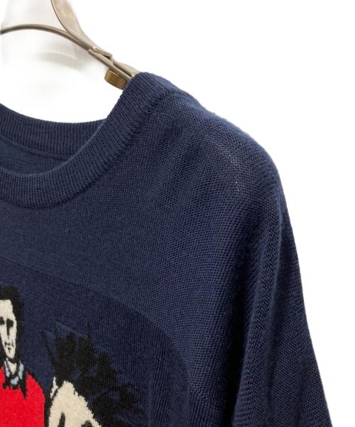 PLEATS PLEASE（プリーツプリーズ）PLEATS PLEASE (プリーツプリーズ) LOVE KNIT ネイビー サイズ:3の古着・服飾アイテム