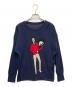 PLEATS PLEASE（プリーツプリーズ）の古着「LOVE KNIT」｜ネイビー