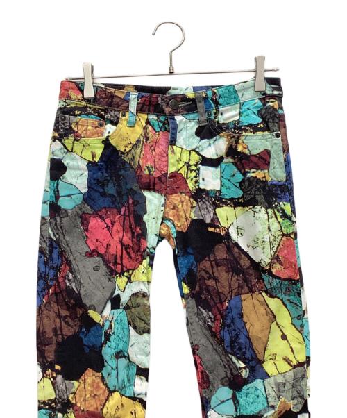 PLEATS PLEASE（プリーツプリーズ）PLEATS PLEASE (プリーツプリーズ) mineral柄ストレッチパンツ マルチカラー サイズ:2の古着・服飾アイテム