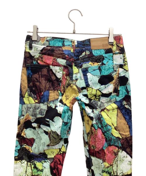 PLEATS PLEASE（プリーツプリーズ）PLEATS PLEASE (プリーツプリーズ) mineral柄ストレッチパンツ マルチカラー サイズ:2の古着・服飾アイテム