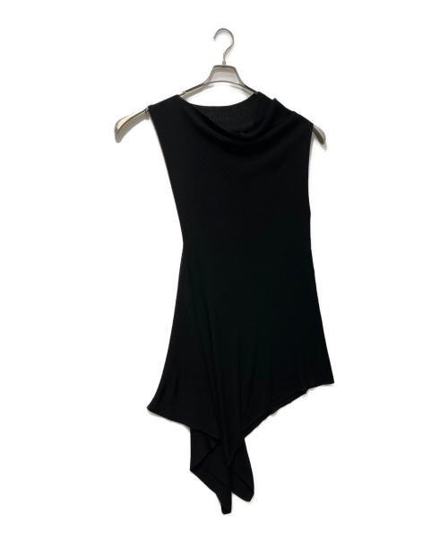ISSEY MIYAKE（イッセイミヤケ）ISSEY MIYAKE (イッセイミヤケ) 変形ニットワンピース　IL63KH713 ブラック サイズ:2の古着・服飾アイテム