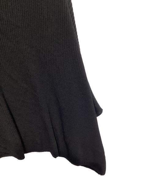 ISSEY MIYAKE（イッセイミヤケ）ISSEY MIYAKE (イッセイミヤケ) 変形ニットワンピース　IL63KH713 ブラック サイズ:2の古着・服飾アイテム