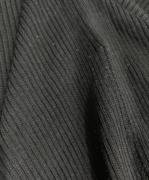 ISSEY MIYAKE（イッセイミヤケ）ISSEY MIYAKE (イッセイミヤケ) 変形ニットワンピース　IL63KH713 ブラック サイズ:2の古着・服飾アイテム