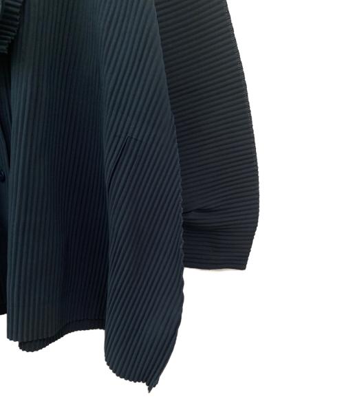 me ISSEY MIYAKE（ミーイッセイ ミヤケ）me ISSEY MIYAKE (ミーイッセイ ミヤケ) ハイネックプリーツカーディガン ダークネイビー サイズ:Freeの古着・服飾アイテム