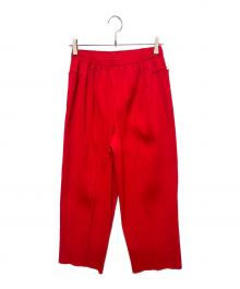 me ISSEY MIYAKE（ミーイッセイ ミヤケ）の古着「FINE KNIT PLEATS BOTTOM 2」｜レッド