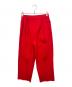 me ISSEY MIYAKE（ミーイッセイ ミヤケ）の古着「FINE KNIT PLEATS BOTTOM 2」｜レッド