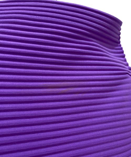 me ISSEY MIYAKE（ミーイッセイ ミヤケ）me ISSEY MIYAKE (ミーイッセイ ミヤケ) ノースリーブプリーツチュニック パープル サイズ:Freeの古着・服飾アイテム