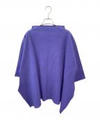 me ISSEY MIYAKEミーイッセイ ミヤケ）の古着「プリーツワイドカットソー」｜ラベンダー