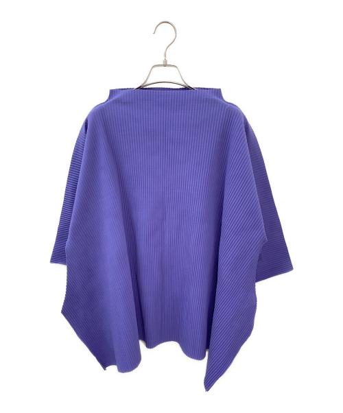 me ISSEY MIYAKE（ミーイッセイ ミヤケ）me ISSEY MIYAKE (ミーイッセイ ミヤケ) プリーツワイドカットソー ラベンダー サイズ:Freeの古着・服飾アイテム