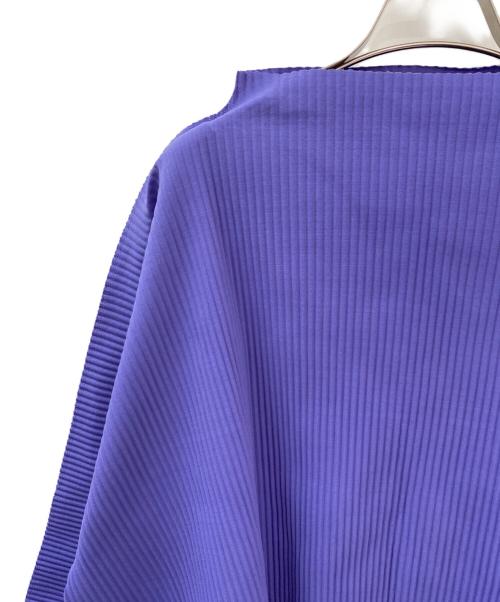 me ISSEY MIYAKE（ミーイッセイ ミヤケ）me ISSEY MIYAKE (ミーイッセイ ミヤケ) プリーツワイドカットソー ラベンダー サイズ:Freeの古着・服飾アイテム