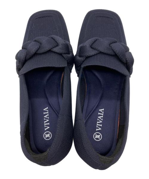 VIVAIA（ビバイア）VIVAIA (ビバイア) ノットデザイン ローファー ネイビー サイズ:36.5の古着・服飾アイテム