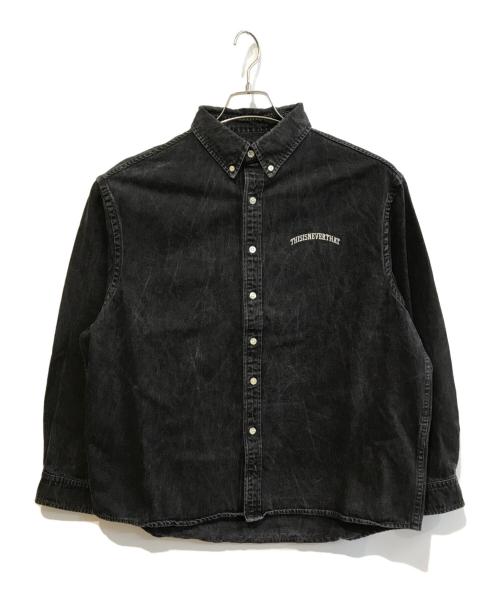 thisisneverthat（ディスイズネバーザット）thisisneverthat (ディスイズネバーザット) Washed Denim Shirt グレー サイズ:Lの古着・服飾アイテム