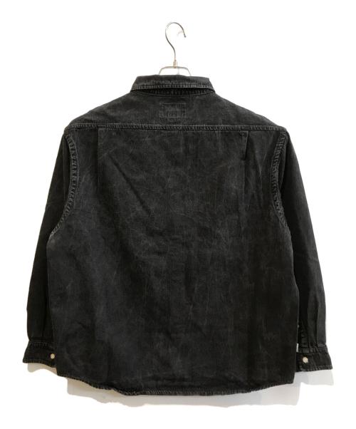 thisisneverthat（ディスイズネバーザット）thisisneverthat (ディスイズネバーザット) Washed Denim Shirt グレー サイズ:Lの古着・服飾アイテム