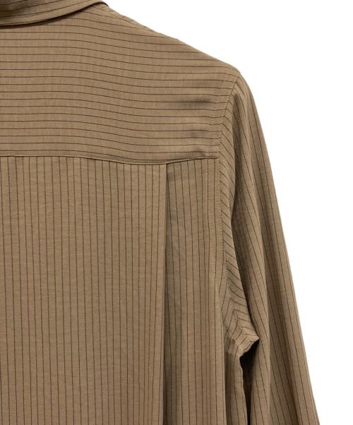 SLOBE IENA（スローブ イエナ）SLOBE IENA (スローブ イエナ) チョークストライプティアードシャツワンピース ブラウン サイズ:Free 未使用品の古着・服飾アイテム