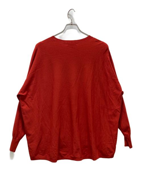 自由区（ジユウク）自由区 (ジユウク) レーヨンストレッチニットT レッド サイズ:Mの古着・服飾アイテム