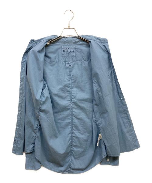 Frank&Eileen（フランクアンドアイリーン）Frank&Eileen (フランクアンドアイリーン) ライトポプリンシャツ ブルー サイズ:SMALLの古着・服飾アイテム