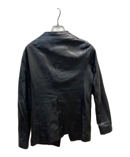 GIORGIO BRATO（ジョルジョブラッド）GIORGIO BRATO (ジョルジョブラッド) レザージャケット ブラック サイズ:44の古着・服飾アイテム