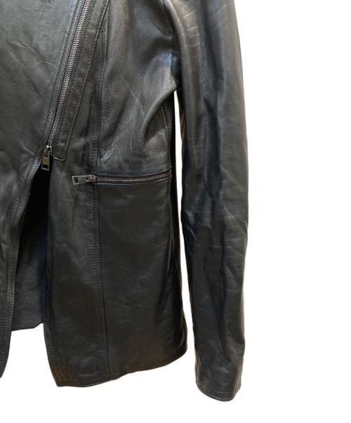 GIORGIO BRATO（ジョルジョブラッド）GIORGIO BRATO (ジョルジョブラッド) レザージャケット ブラック サイズ:44の古着・服飾アイテム