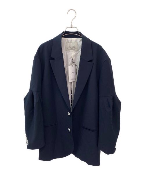 Ameri（アメリ）AMERI (アメリ) DIMENSIONAL SLEEVE JACKET ネイビー サイズ:Mの古着・服飾アイテム