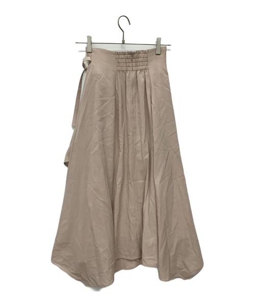 anuans（アニュアンス）anuans (アニュアンス) ウールブレンドイレヘムスカート ピンク サイズ:Sの古着・服飾アイテム